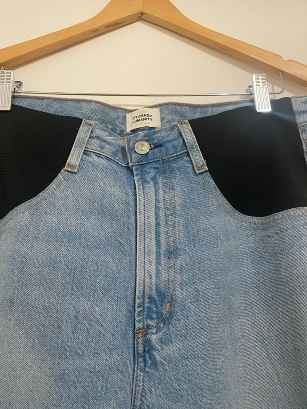 Citizens Of Humanity Paloma Baggy Maternity Jeans in Alemy Color
